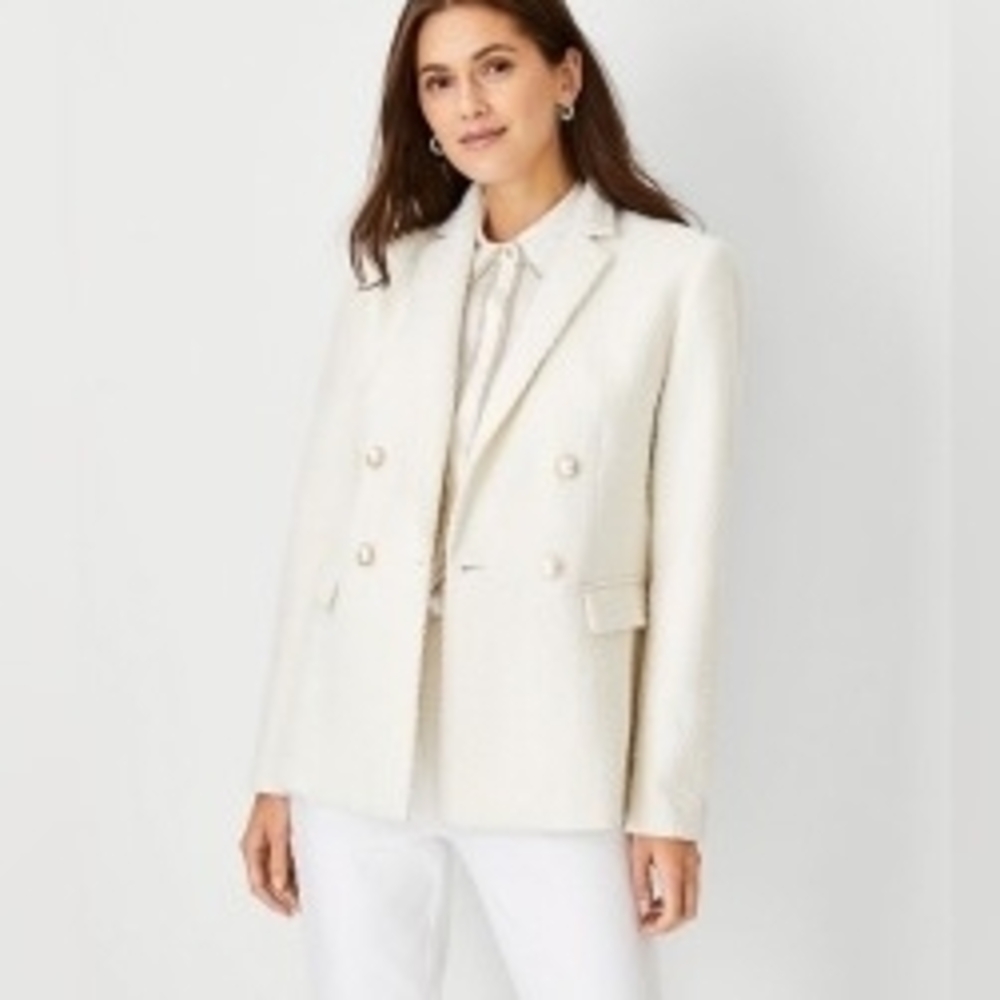 Ann Taylor Double-Breasted Blazer